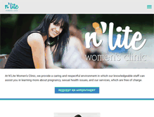Tablet Screenshot of nlitewomensclinic.com